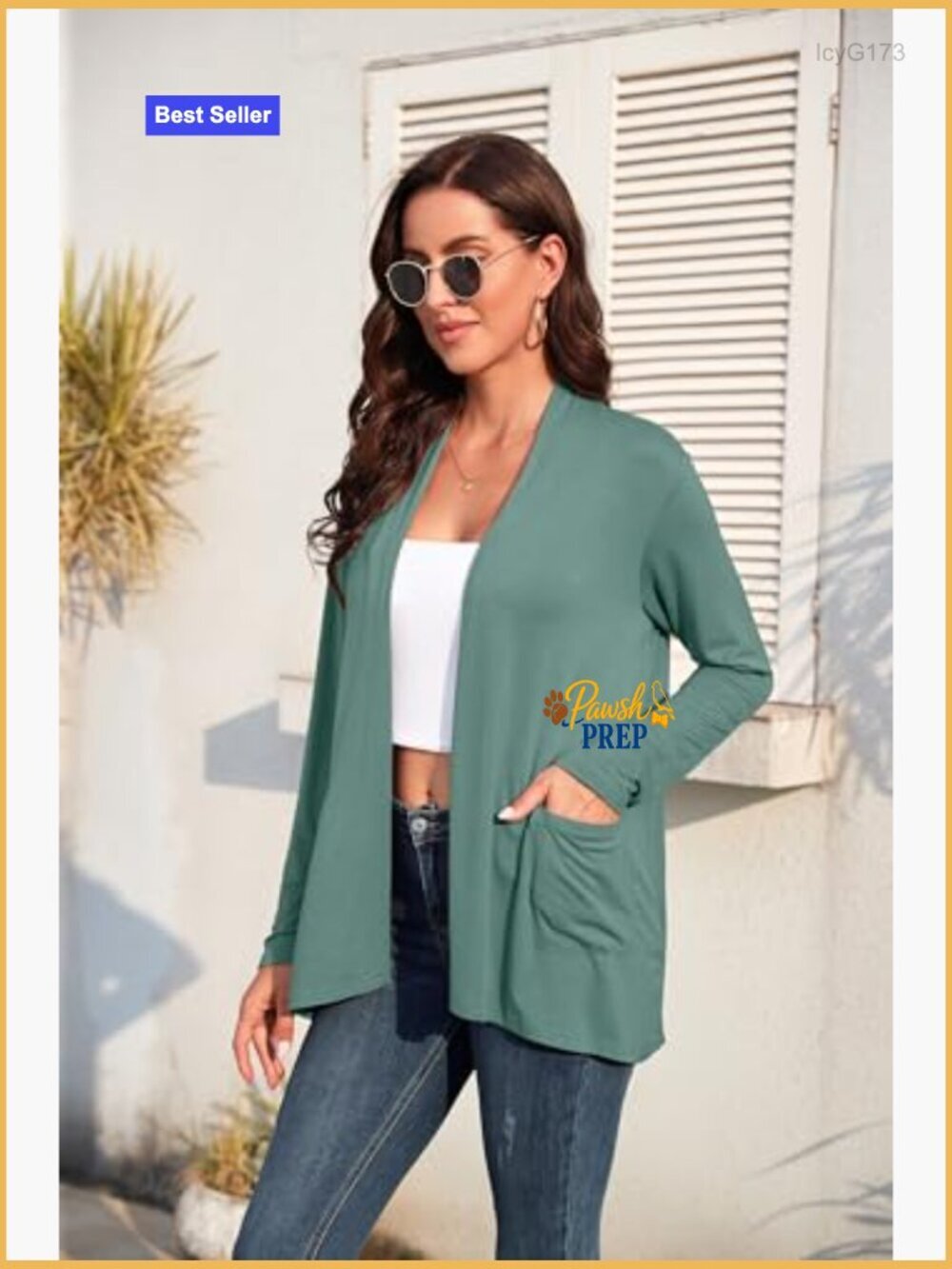 Women's Lightweight Knit Cardigan Open Front with Pockets Cozy Soft Flowy - Picture 3 of 7